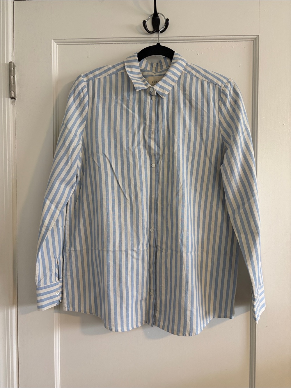 Classic Blue & White Striped Shirt size 40